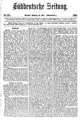 Süddeutsche Zeitung. Morgenblatt (Süddeutsche Zeitung) Sonntag 19. Mai 1861