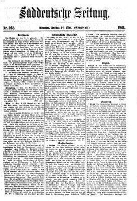 Süddeutsche Zeitung. Morgenblatt (Süddeutsche Zeitung) Freitag 24. Mai 1861