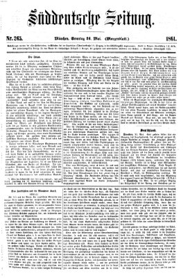 Süddeutsche Zeitung. Morgenblatt (Süddeutsche Zeitung) Sonntag 26. Mai 1861