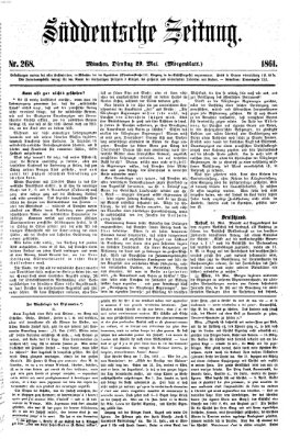 Süddeutsche Zeitung. Morgenblatt (Süddeutsche Zeitung) Mittwoch 29. Mai 1861