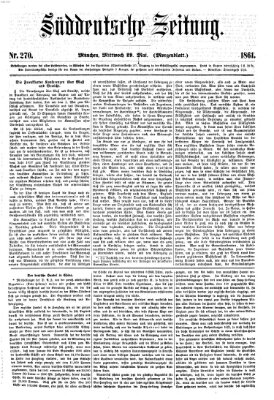 Süddeutsche Zeitung. Morgenblatt (Süddeutsche Zeitung) Mittwoch 29. Mai 1861