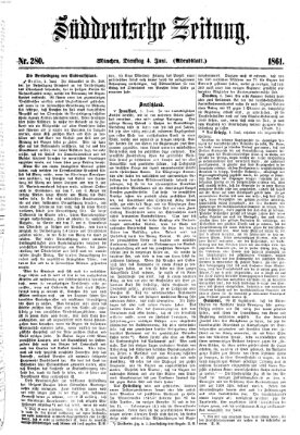 Süddeutsche Zeitung. Morgenblatt (Süddeutsche Zeitung) Dienstag 4. Juni 1861