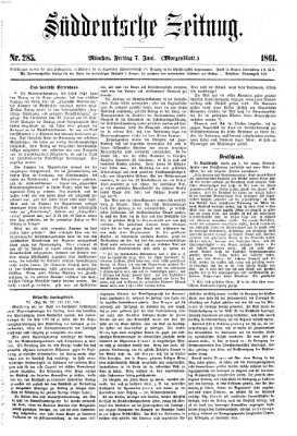 Süddeutsche Zeitung. Morgenblatt (Süddeutsche Zeitung) Freitag 7. Juni 1861