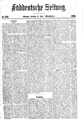 Süddeutsche Zeitung. Morgenblatt (Süddeutsche Zeitung) Dienstag 11. Juni 1861