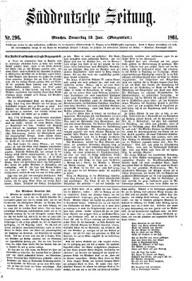 Süddeutsche Zeitung. Morgenblatt (Süddeutsche Zeitung) Donnerstag 13. Juni 1861