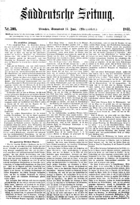 Süddeutsche Zeitung. Morgenblatt (Süddeutsche Zeitung) Samstag 15. Juni 1861