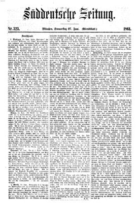 Süddeutsche Zeitung. Morgenblatt (Süddeutsche Zeitung) Donnerstag 27. Juni 1861