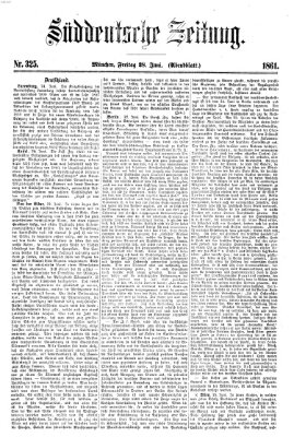 Süddeutsche Zeitung. Morgenblatt (Süddeutsche Zeitung) Freitag 28. Juni 1861