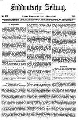 Süddeutsche Zeitung. Morgenblatt (Süddeutsche Zeitung) Samstag 29. Juni 1861