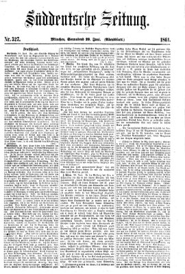 Süddeutsche Zeitung. Morgenblatt (Süddeutsche Zeitung) Samstag 29. Juni 1861