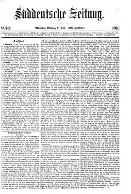 Süddeutsche Zeitung. Morgenblatt (Süddeutsche Zeitung) Montag 8. Juli 1861