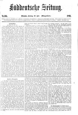 Süddeutsche Zeitung. Morgenblatt (Süddeutsche Zeitung) Freitag 19. Juli 1861