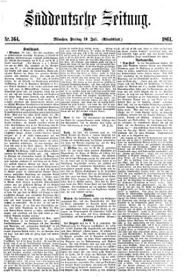 Süddeutsche Zeitung. Morgenblatt (Süddeutsche Zeitung) Freitag 19. Juli 1861