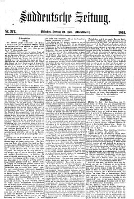 Süddeutsche Zeitung. Morgenblatt (Süddeutsche Zeitung) Freitag 26. Juli 1861