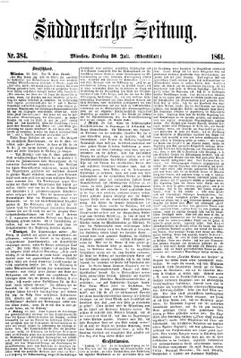 Süddeutsche Zeitung. Morgenblatt (Süddeutsche Zeitung) Dienstag 30. Juli 1861