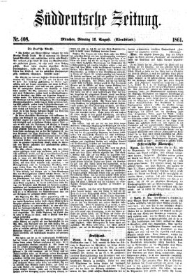 Süddeutsche Zeitung. Morgenblatt (Süddeutsche Zeitung) Montag 12. August 1861