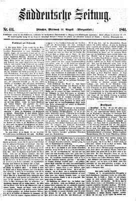 Süddeutsche Zeitung. Morgenblatt (Süddeutsche Zeitung) Mittwoch 14. August 1861