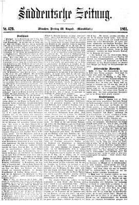 Süddeutsche Zeitung. Morgenblatt (Süddeutsche Zeitung) Freitag 23. August 1861