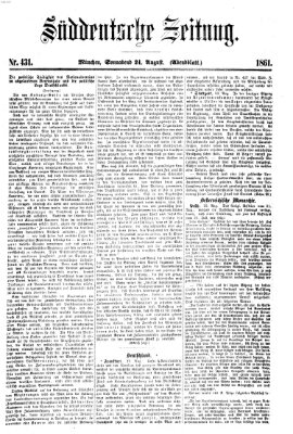 Süddeutsche Zeitung. Morgenblatt (Süddeutsche Zeitung) Samstag 24. August 1861