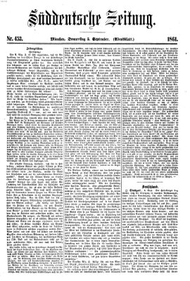 Süddeutsche Zeitung. Morgenblatt (Süddeutsche Zeitung) Donnerstag 5. September 1861