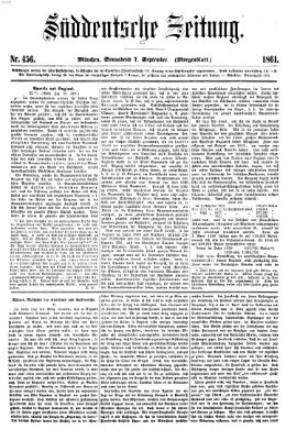 Süddeutsche Zeitung. Morgenblatt (Süddeutsche Zeitung) Samstag 7. September 1861