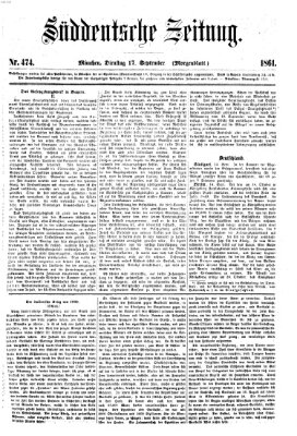 Süddeutsche Zeitung. Morgenblatt (Süddeutsche Zeitung) Dienstag 17. September 1861