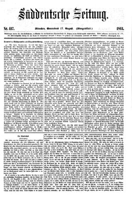 Süddeutsche Zeitung. Morgenblatt (Süddeutsche Zeitung) Donnerstag 17. Oktober 1861