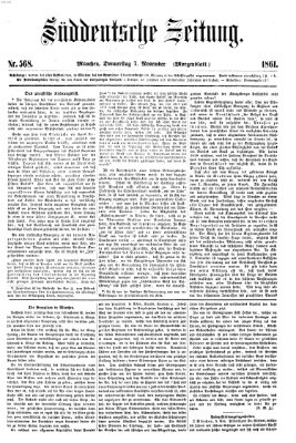 Süddeutsche Zeitung. Morgenblatt (Süddeutsche Zeitung) Donnerstag 7. November 1861