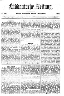 Süddeutsche Zeitung. Morgenblatt (Süddeutsche Zeitung) Samstag 23. November 1861