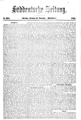 Süddeutsche Zeitung. Morgenblatt (Süddeutsche Zeitung) Dienstag 26. November 1861