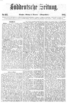 Süddeutsche Zeitung. Morgenblatt (Süddeutsche Zeitung) Montag 9. Dezember 1861