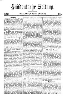 Süddeutsche Zeitung. Morgenblatt (Süddeutsche Zeitung) Montag 9. Dezember 1861