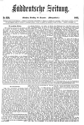 Süddeutsche Zeitung. Morgenblatt (Süddeutsche Zeitung) Dienstag 10. Dezember 1861