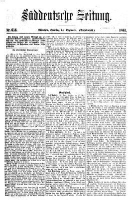 Süddeutsche Zeitung. Morgenblatt (Süddeutsche Zeitung) Dienstag 24. Dezember 1861