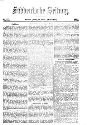 Süddeutsche Zeitung. Morgenblatt (Süddeutsche Zeitung) Freitag 14. März 1862