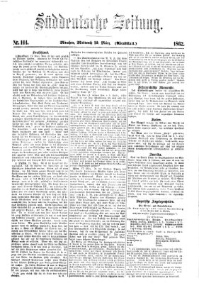 Süddeutsche Zeitung. Morgenblatt (Süddeutsche Zeitung) Mittwoch 19. März 1862