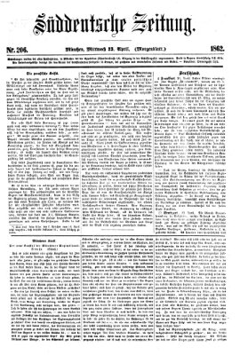 Süddeutsche Zeitung. Morgenblatt (Süddeutsche Zeitung) Mittwoch 23. April 1862