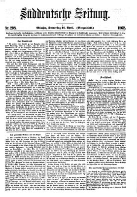 Süddeutsche Zeitung. Morgenblatt (Süddeutsche Zeitung) Donnerstag 24. April 1862