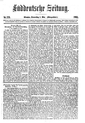 Süddeutsche Zeitung. Morgenblatt (Süddeutsche Zeitung) Donnerstag 1. Mai 1862