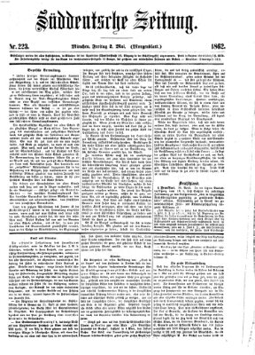 Süddeutsche Zeitung. Morgenblatt (Süddeutsche Zeitung) Freitag 2. Mai 1862