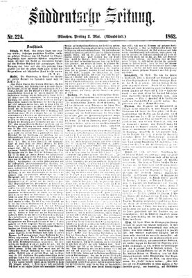 Süddeutsche Zeitung. Morgenblatt (Süddeutsche Zeitung) Freitag 2. Mai 1862