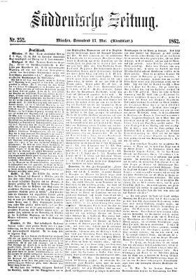 Süddeutsche Zeitung. Morgenblatt (Süddeutsche Zeitung) Samstag 17. Mai 1862