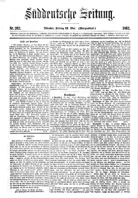 Süddeutsche Zeitung. Morgenblatt (Süddeutsche Zeitung) Freitag 23. Mai 1862