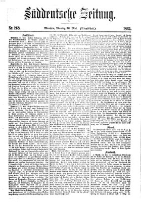 Süddeutsche Zeitung. Morgenblatt (Süddeutsche Zeitung) Montag 26. Mai 1862