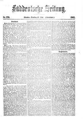 Süddeutsche Zeitung. Morgenblatt (Süddeutsche Zeitung) Dienstag 27. Mai 1862