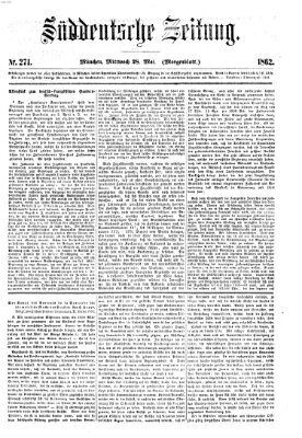 Süddeutsche Zeitung. Morgenblatt (Süddeutsche Zeitung) Mittwoch 28. Mai 1862