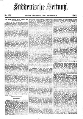 Süddeutsche Zeitung. Morgenblatt (Süddeutsche Zeitung) Mittwoch 28. Mai 1862