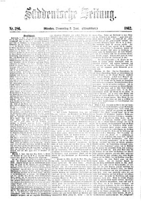 Süddeutsche Zeitung. Morgenblatt (Süddeutsche Zeitung) Donnerstag 5. Juni 1862