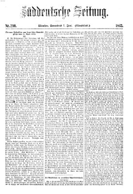 Süddeutsche Zeitung. Morgenblatt (Süddeutsche Zeitung) Samstag 7. Juni 1862