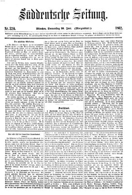 Süddeutsche Zeitung. Morgenblatt (Süddeutsche Zeitung) Donnerstag 26. Juni 1862